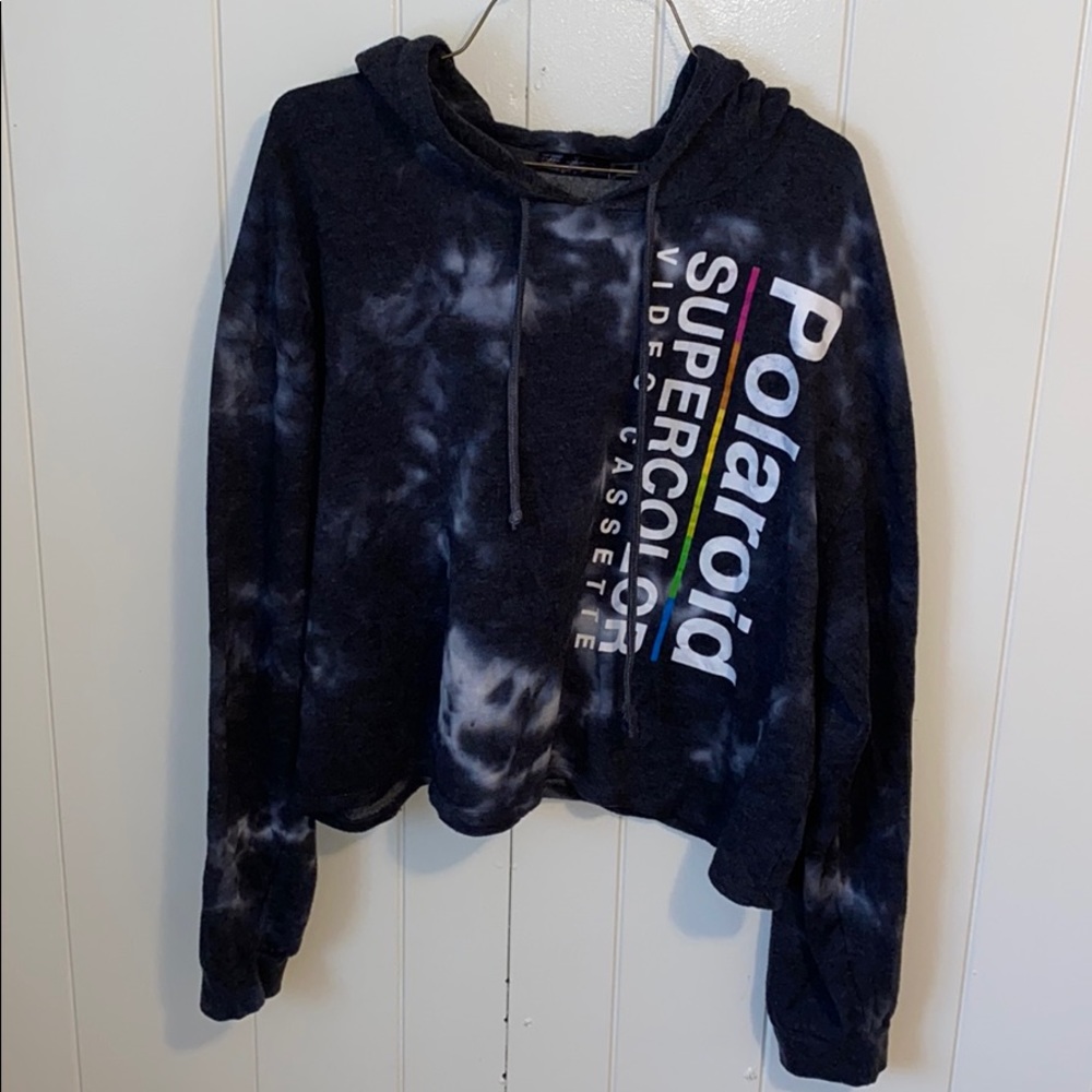 Polaroid crop top sweater